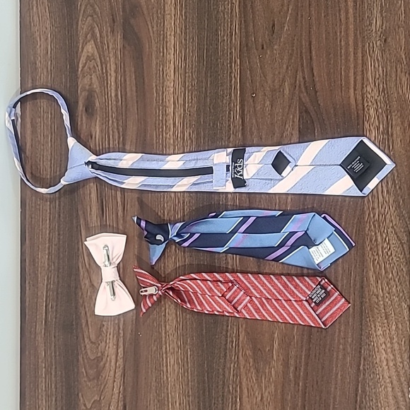 👔Kids Bundle Deal of 3 ties and 1 Bow tie👔 - Picture 2 of 10